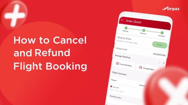 How to Cancel and Refund Flight Ticket at Airpaz